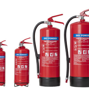Dry Chemical  Extinguisher Discharge